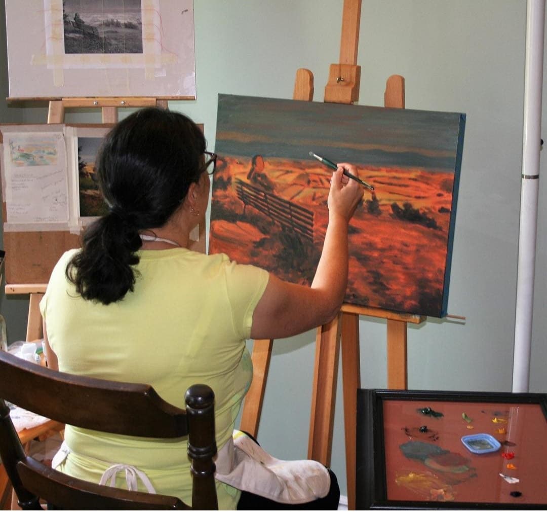 Caroline Donati, in her studio Caroline Donati, in her studio